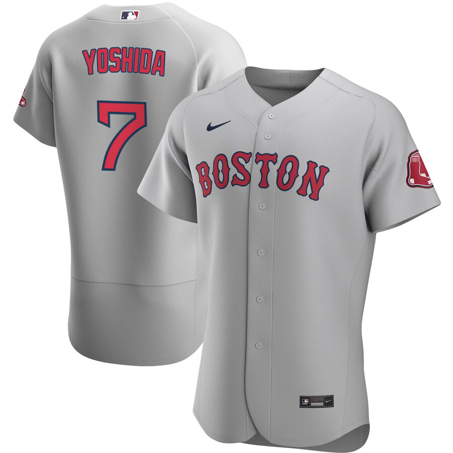 Boston Red Sox Nike Road Authentic Team Jersey - Gray